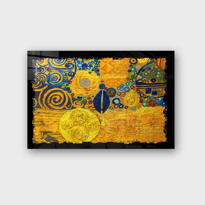 Wallity Pintura Decorativa de Vidrio Templado Multicolor 40 x 60 cm
